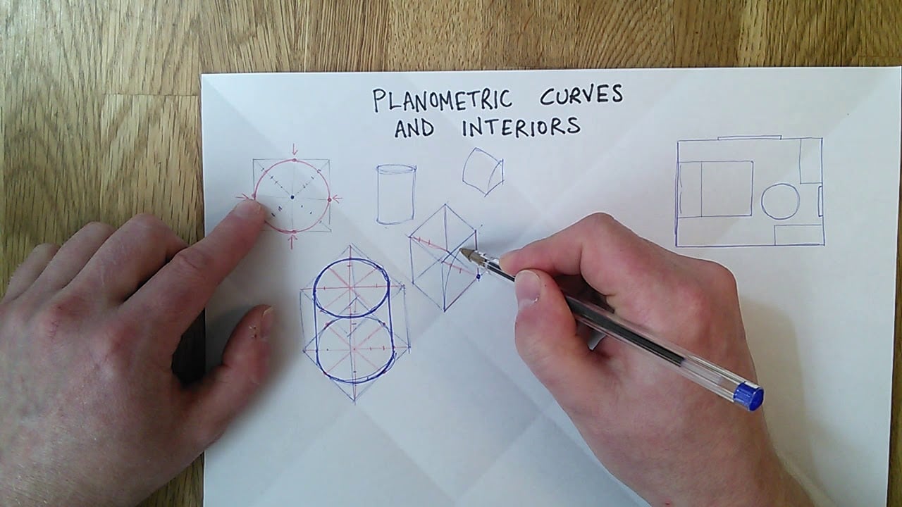 Sketching 15 - Planometric curves and interiors