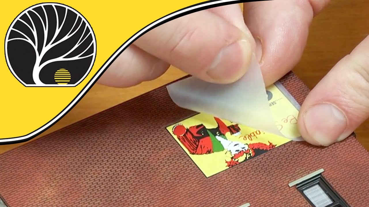 How to Apply Dry Transfer Decals | Model Scenery | Woodland Scenics