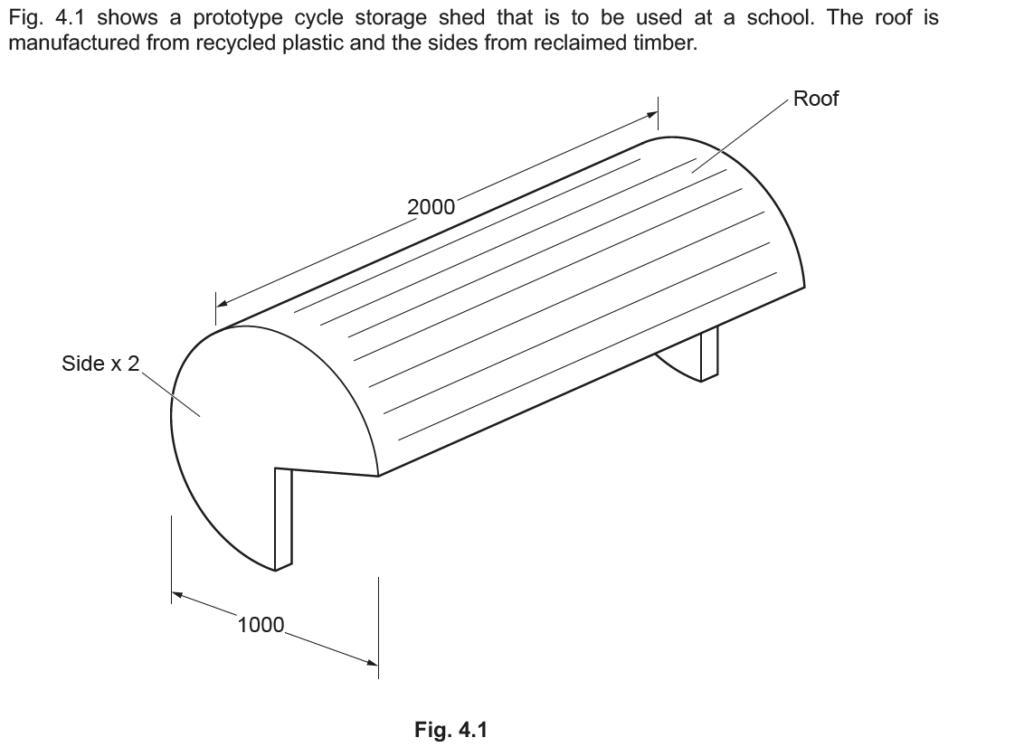 curved storage shed prototype