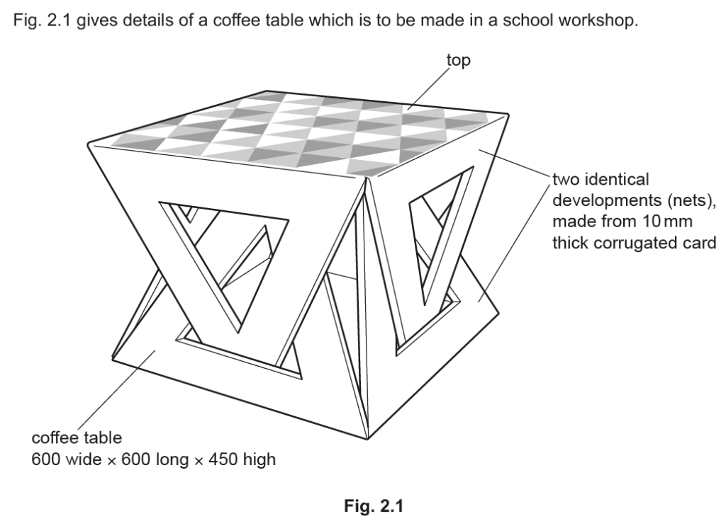 cardboard coffee table design
