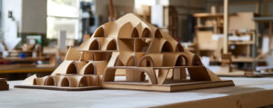 architectural cardboard model