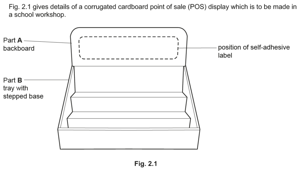 Cardboard point-of-display stand design