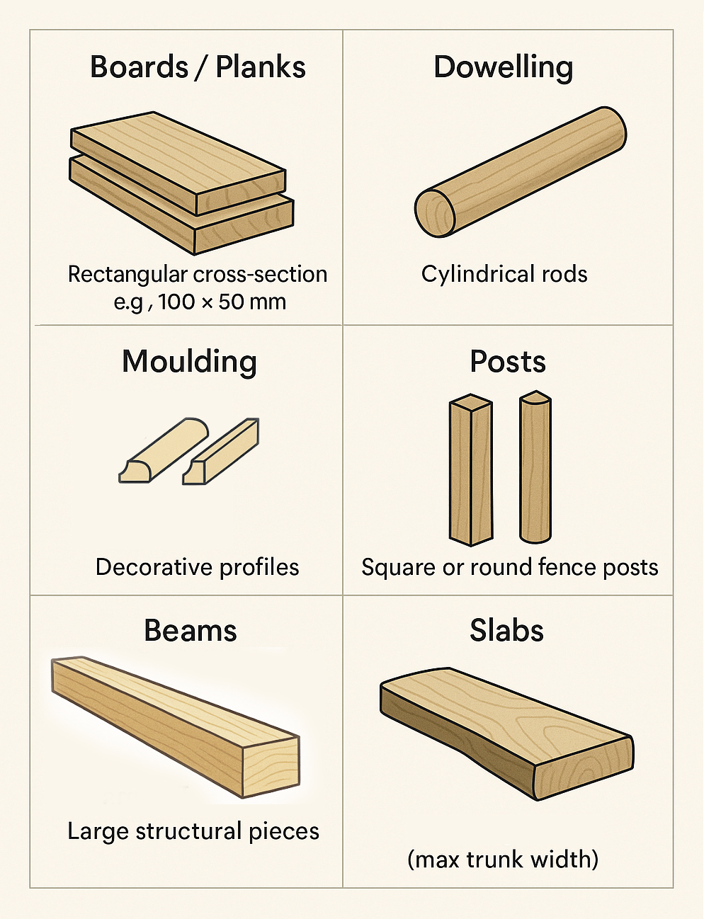Different Types of Wood and their Properties