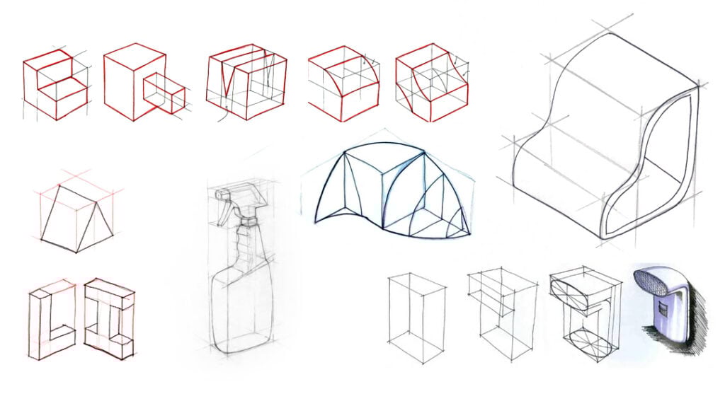 Examples of the crating drawing technique