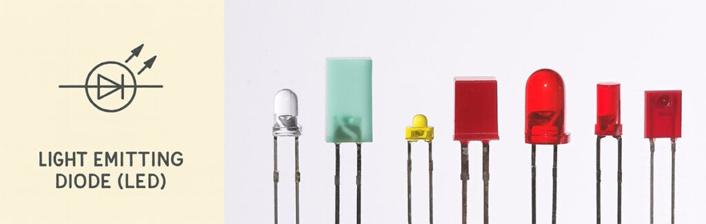 Light emitting diode symbol