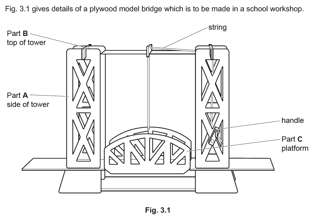model plywood raised bridge design