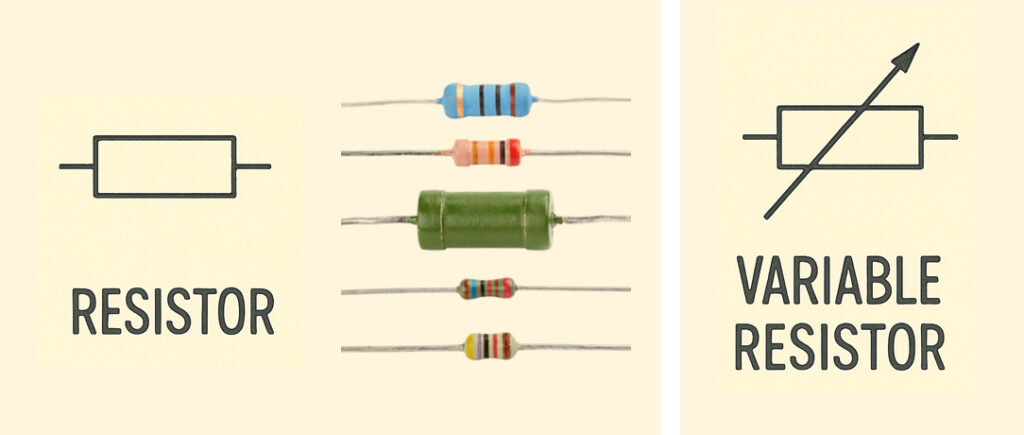 resistor and variable resistor symbol