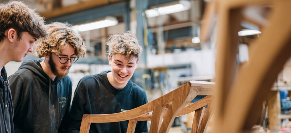 high school woodworking class