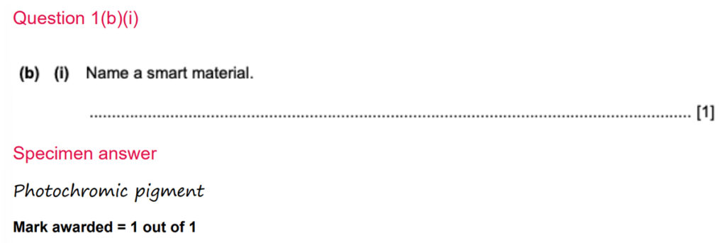 Example of a short-answer DT question