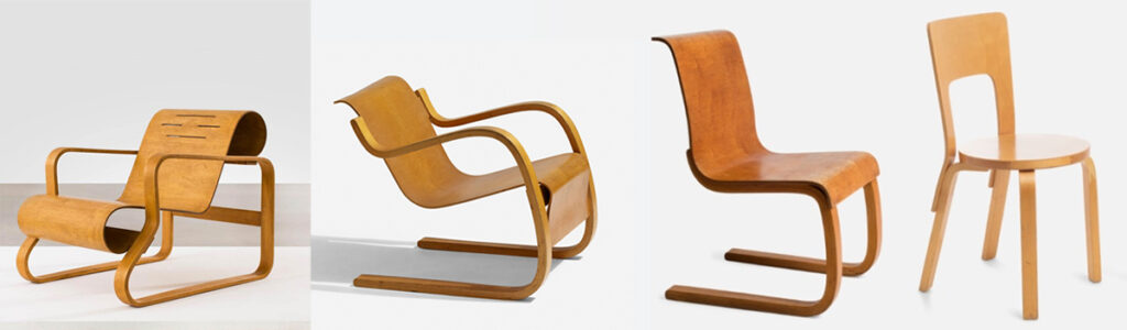 Alvar Aalto chair designs