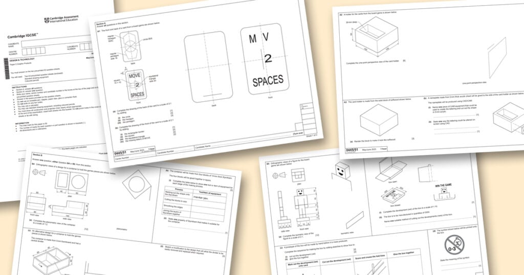 Cambridge Design & Technology Paper 5: Graphic Products