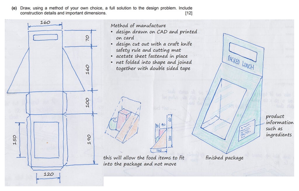 Final solution example for Paper 1: Product Design