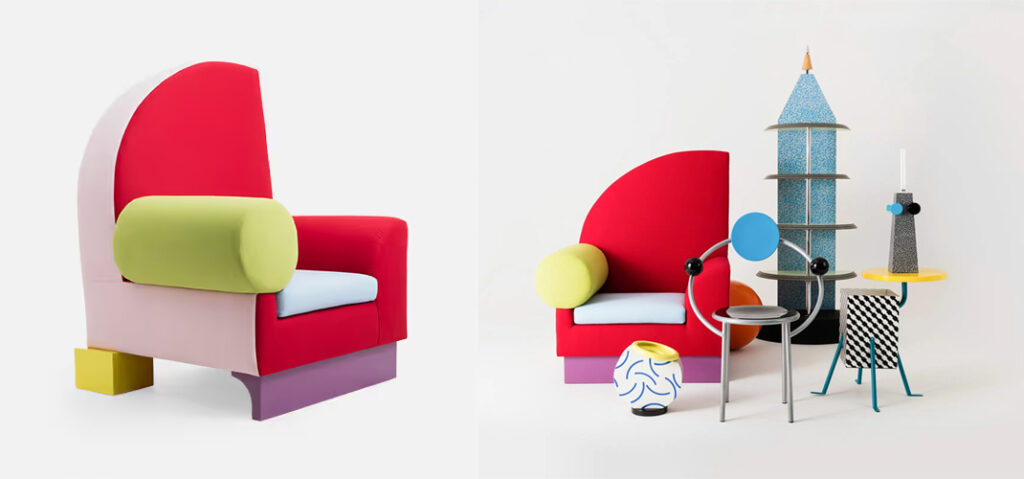 Postmodern furniture design examples