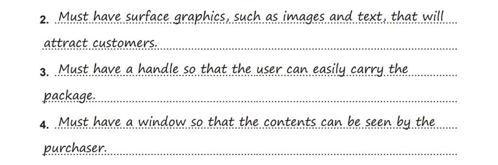 Sample answers for Paper 1: Product Design 0445