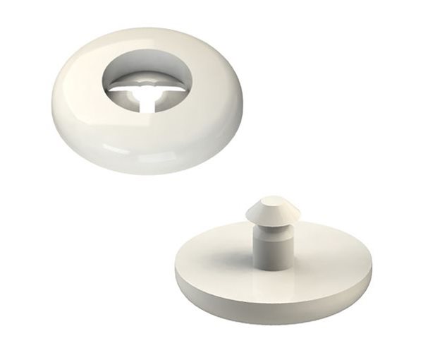 Plastic snap rivets example