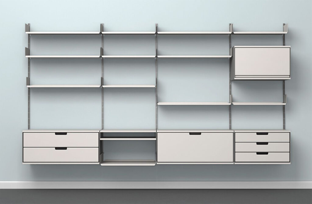 Universal shelving by Dieter Rams