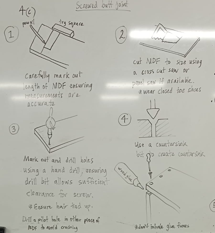 how to create a butt joint