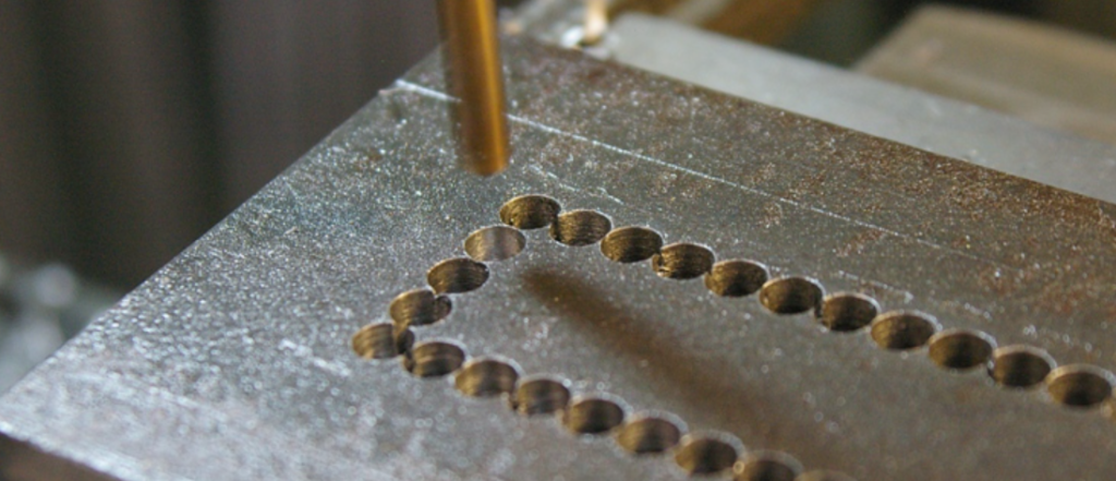 chain drilling example in metal